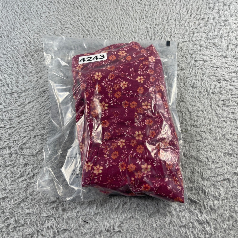 Selfie Leslie Magenta Floral Ruched Smocked Mini Dress Pink Orange Womens Medium - Picture 8 of 8
